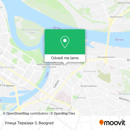 Улица Теразије 3 mapa