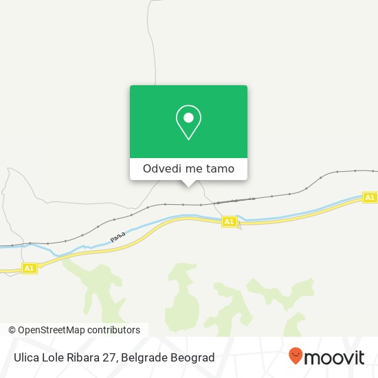 Ulica Lole Ribara 27 mapa