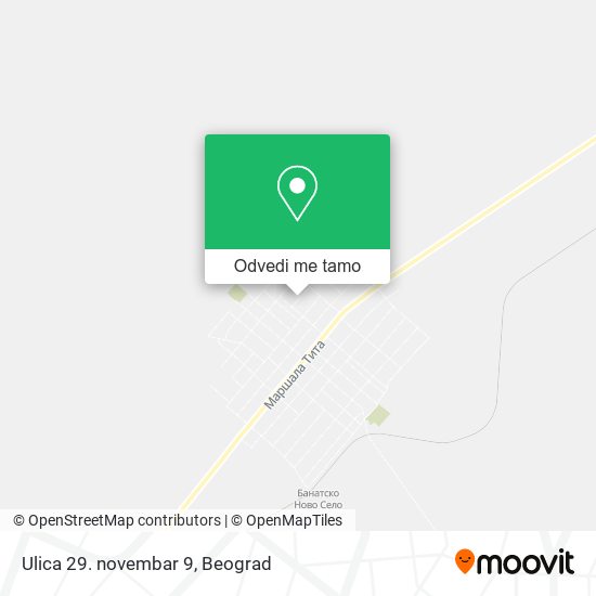 Ulica 29. novembar 9 mapa