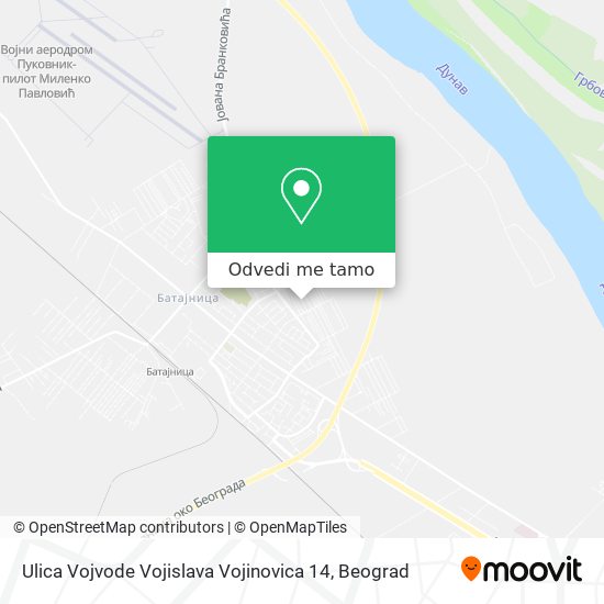 Ulica Vojvode Vojislava Vojinovica 14 mapa