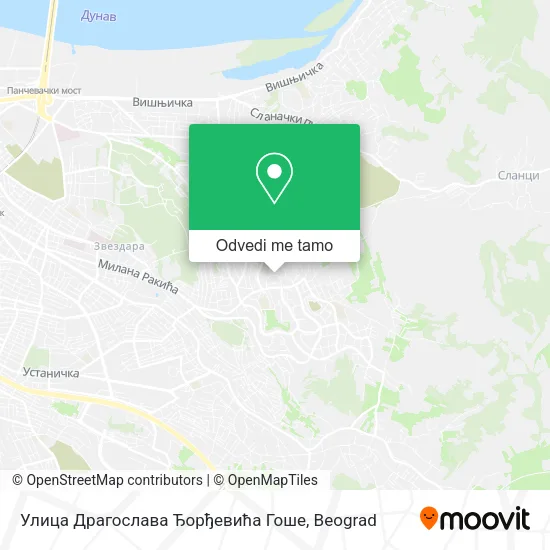 Улица Драгослава Ђорђевића Гоше mapa