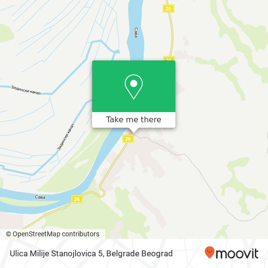 Ulica Milije Stanojlovica 5 mapa