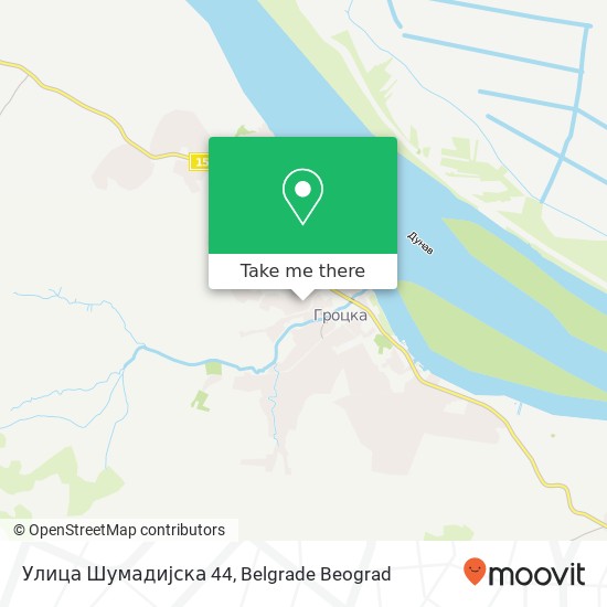 Улица Шумадијска 44 mapa