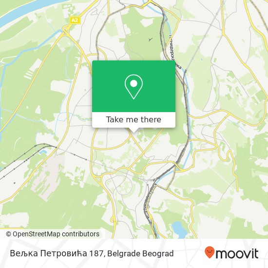 Вељка Петровића 187 mapa