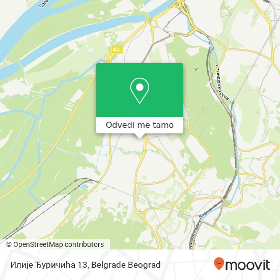 Илије Ђуричића 13 mapa