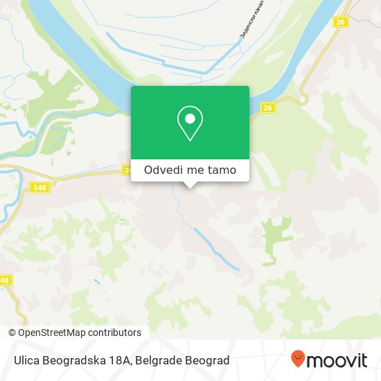 Ulica Beogradska 18A mapa