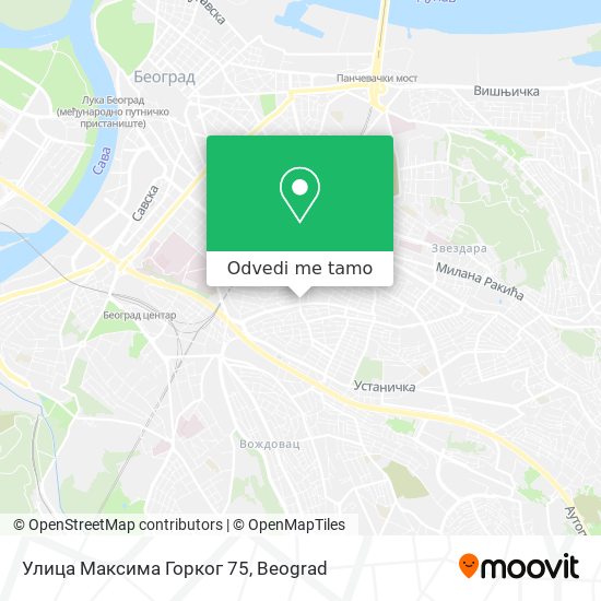 Улица Максима Горког 75 mapa