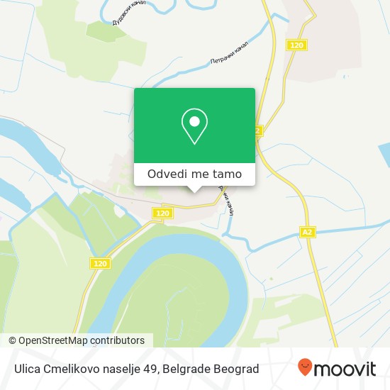 Ulica Cmelikovo naselje 49 mapa