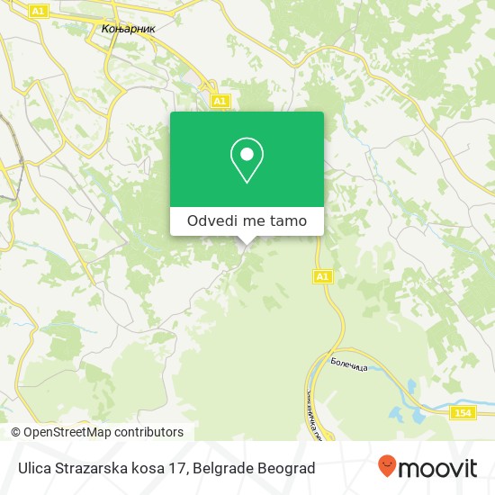 Ulica Strazarska kosa 17 mapa