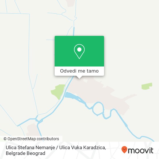 Ulica Stefana Nemanje / Ulica Vuka Karadzica mapa