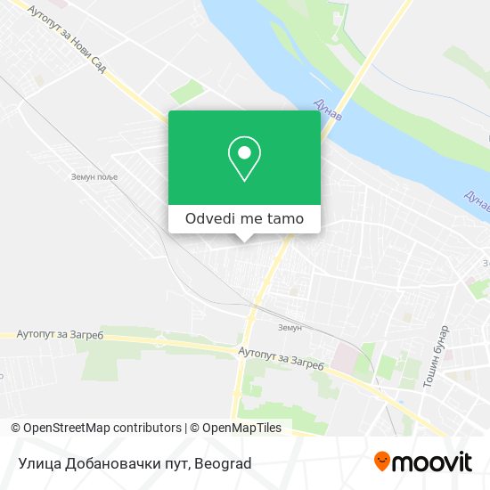 Улица Добановачки пут mapa