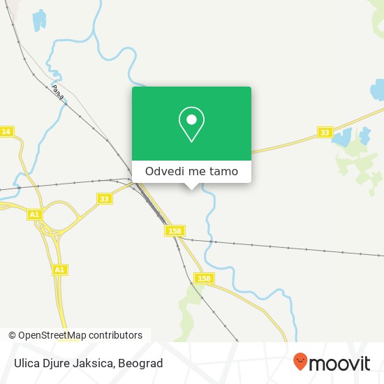 Ulica Djure Jaksica mapa