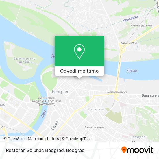 Restoran Solunac Beograd mapa