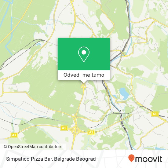 Simpatico Pizza Bar mapa