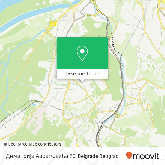 Димитрија Аврамовића 20 mapa