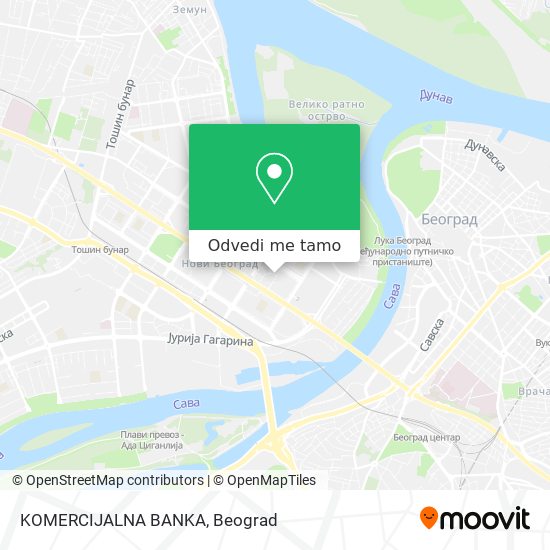 KOMERCIJALNA BANKA mapa