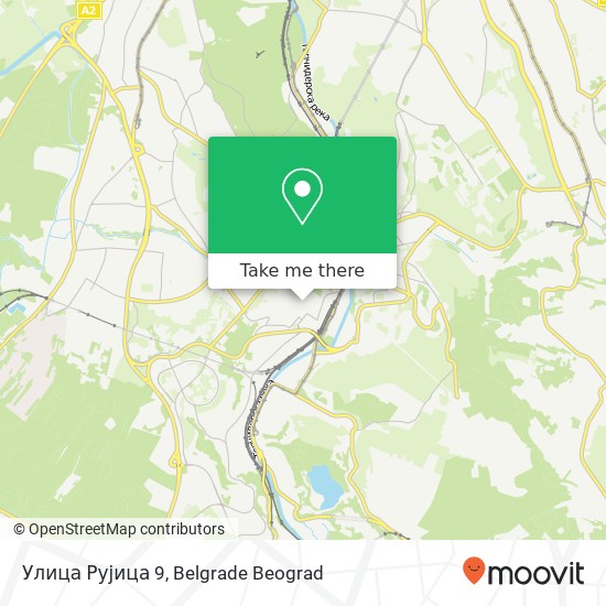 Улица Рујица 9 mapa