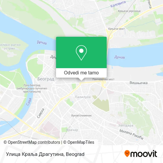 Улица Краља Драгутина mapa