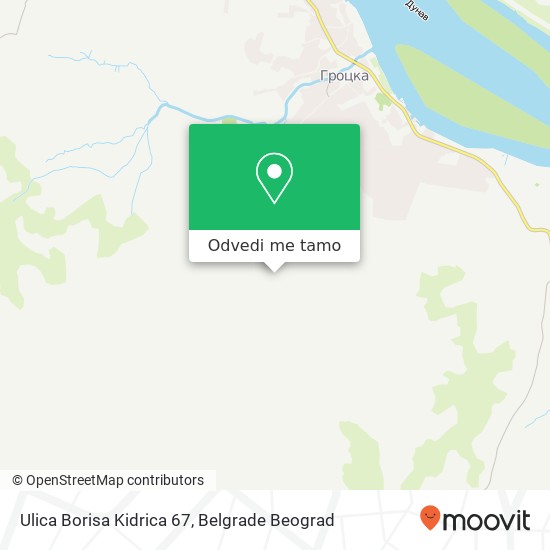 Ulica Borisa Kidrica 67 mapa