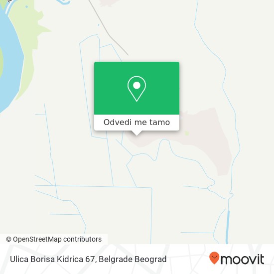 Ulica Borisa Kidrica 67 mapa