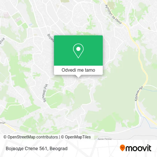 Војводе Степе 561 mapa