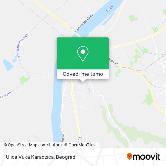 Ulica Vuka Karadzica mapa