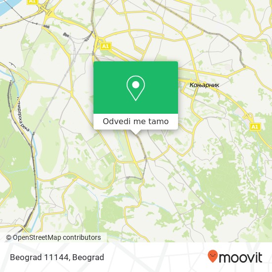 Beograd 11144 mapa