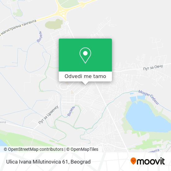 Ulica Ivana Milutinovica 61 mapa