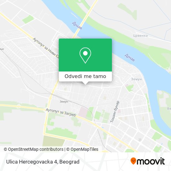 Ulica Hercegovacka 4 mapa