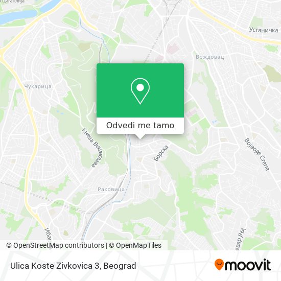 Ulica Koste Zivkovica 3 mapa