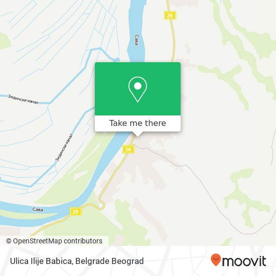 Ulica Ilije Babica mapa