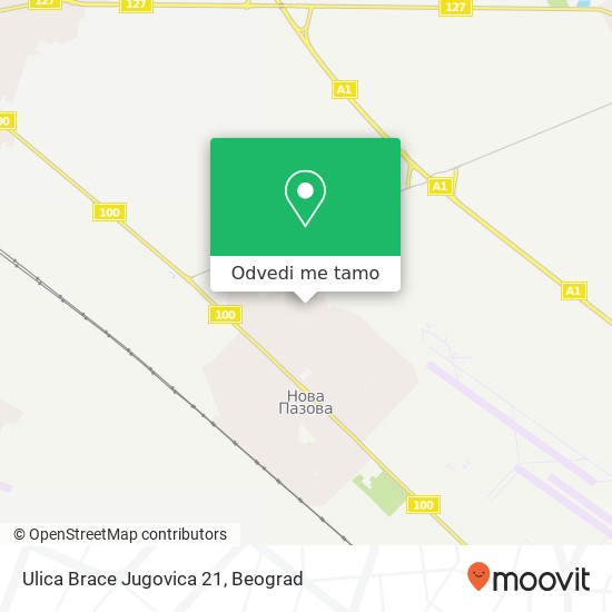 Ulica Brace Jugovica 21 mapa