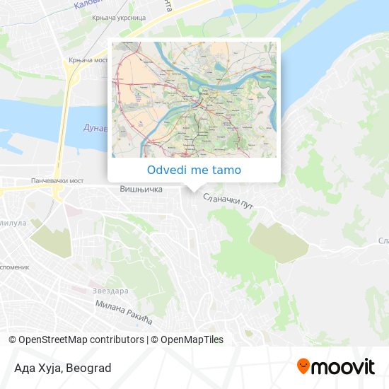 Ада Хуја mapa