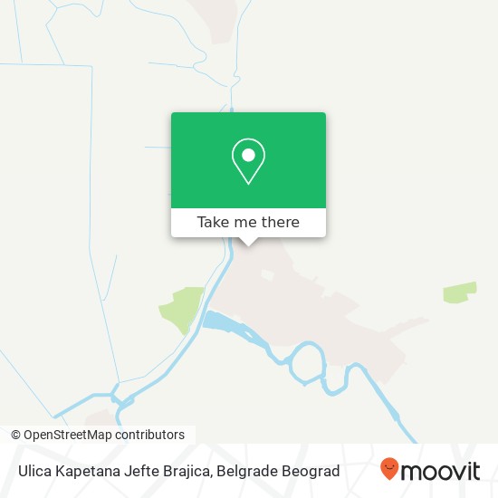 Ulica Kapetana Jefte Brajica mapa