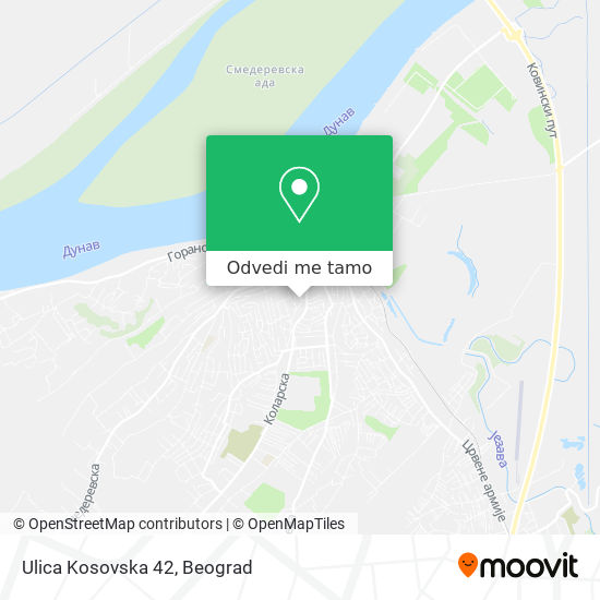 Ulica Kosovska 42 mapa