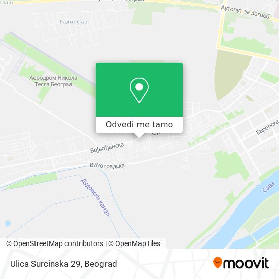 Ulica Surcinska 29 mapa