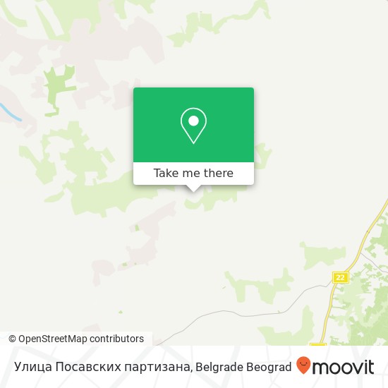 Улица Посавских партизана mapa