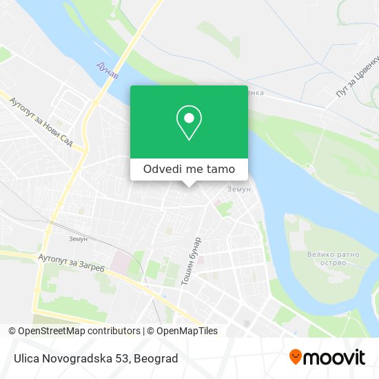 Ulica Novogradska 53 mapa