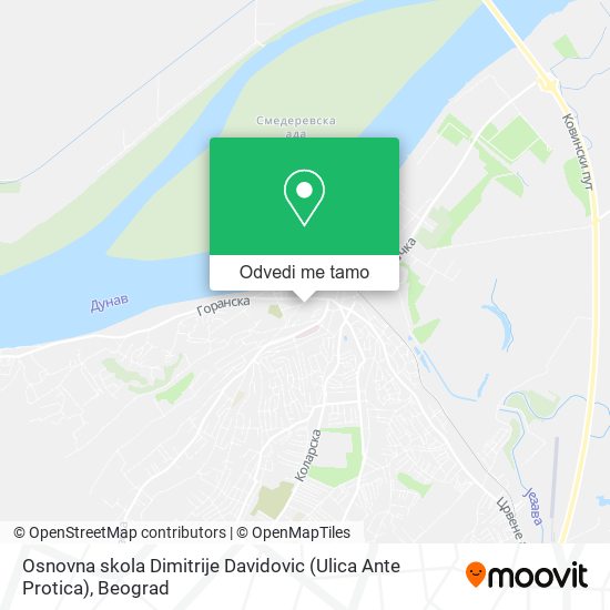 Osnovna skola Dimitrije Davidovic (Ulica Ante Protica) mapa