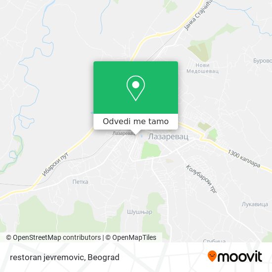 restoran jevremovic mapa