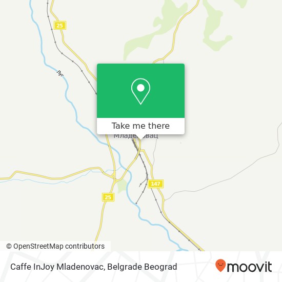 Caffe InJoy Mladenovac mapa