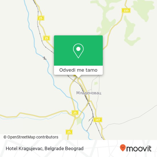 Hotel Kragujevac mapa