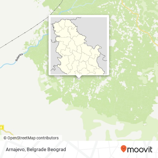 Arnajevo mapa