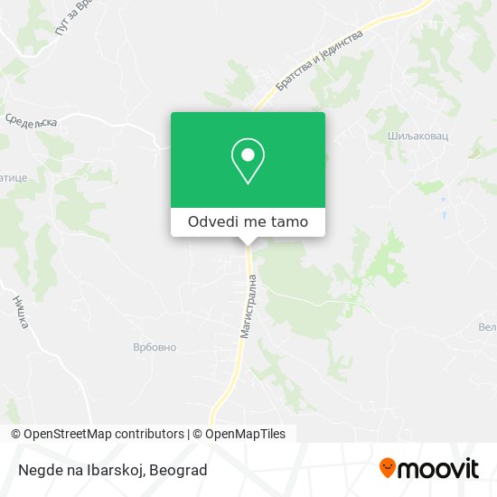 Negde na Ibarskoj mapa