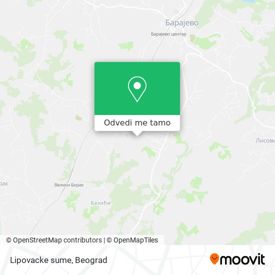 Lipovacke sume mapa