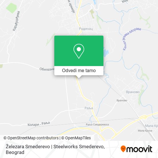 Železara Smederevo | Steelworks Smederevo mapa