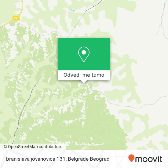 branislava jovanovica 131 mapa