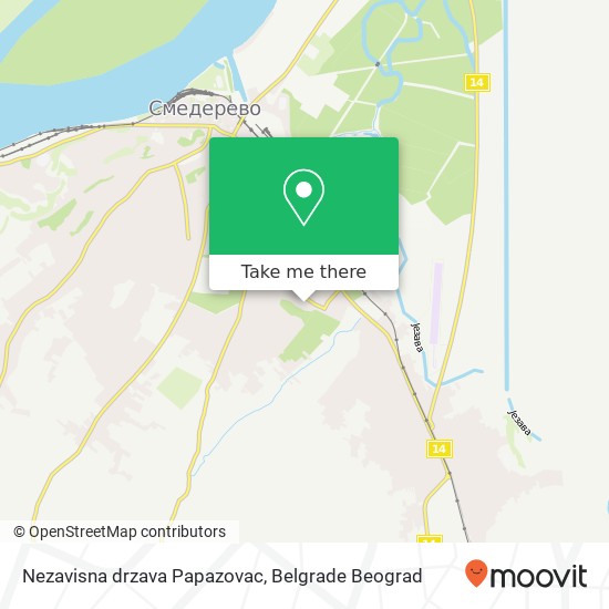 Nezavisna drzava Papazovac mapa