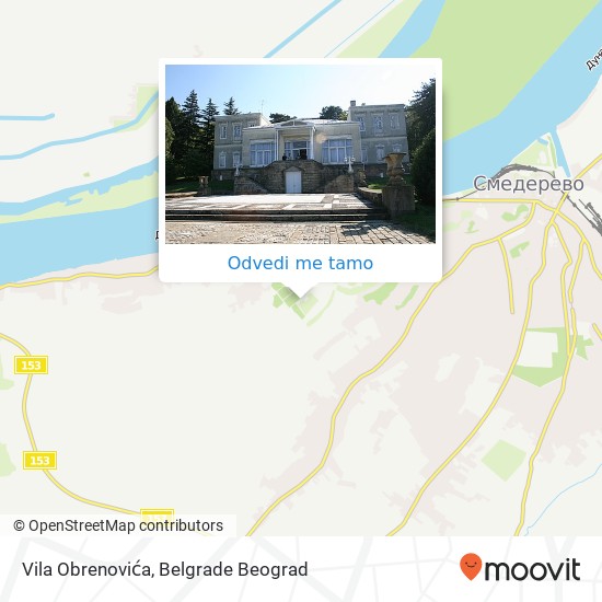 Vila Obrenovića mapa