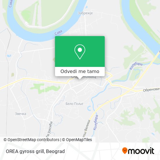 OREA gyross grill mapa